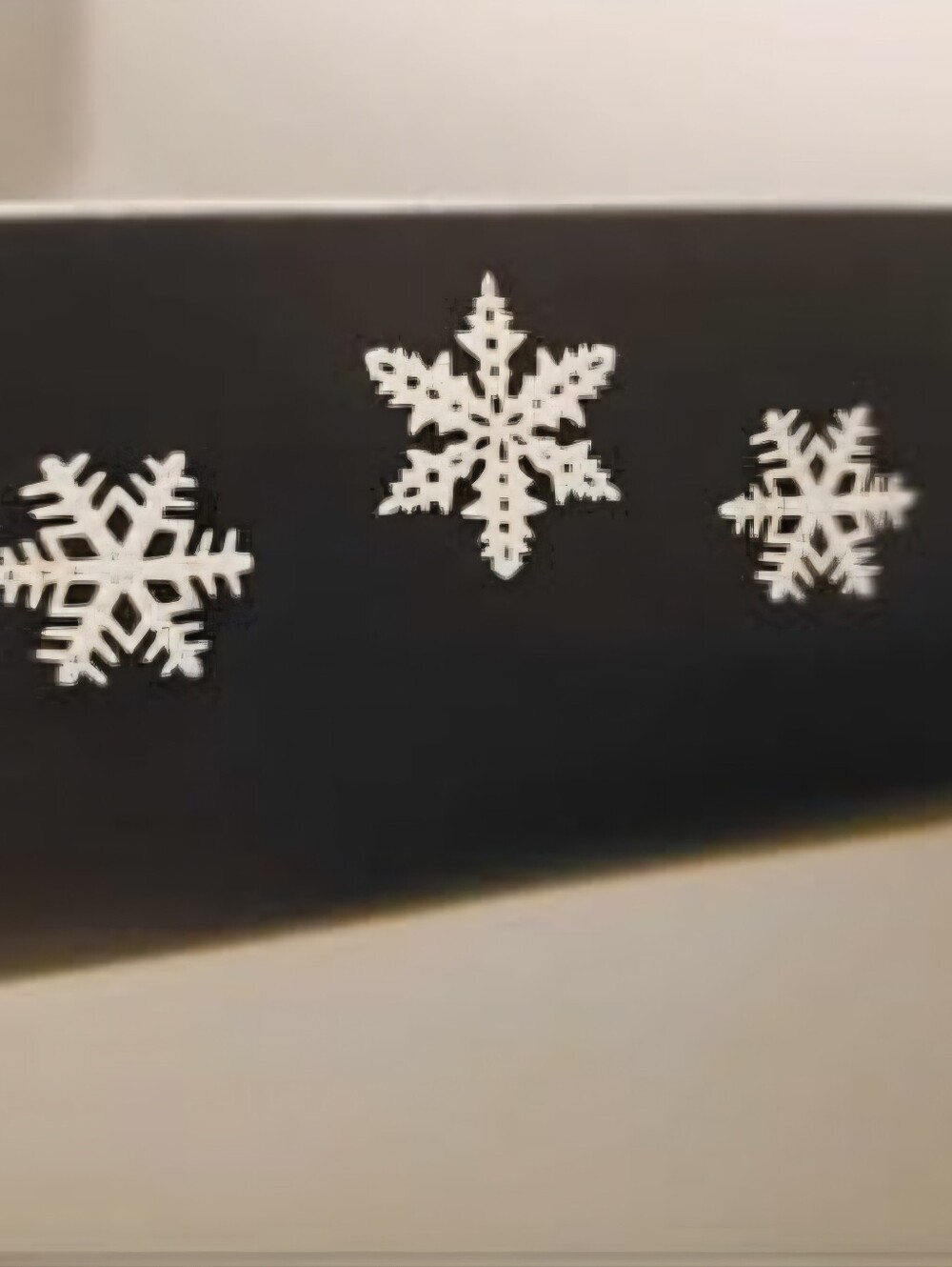 Vintage Pyrex Snowflake Black/white snowflakes on charcoal/pyrex matte finish